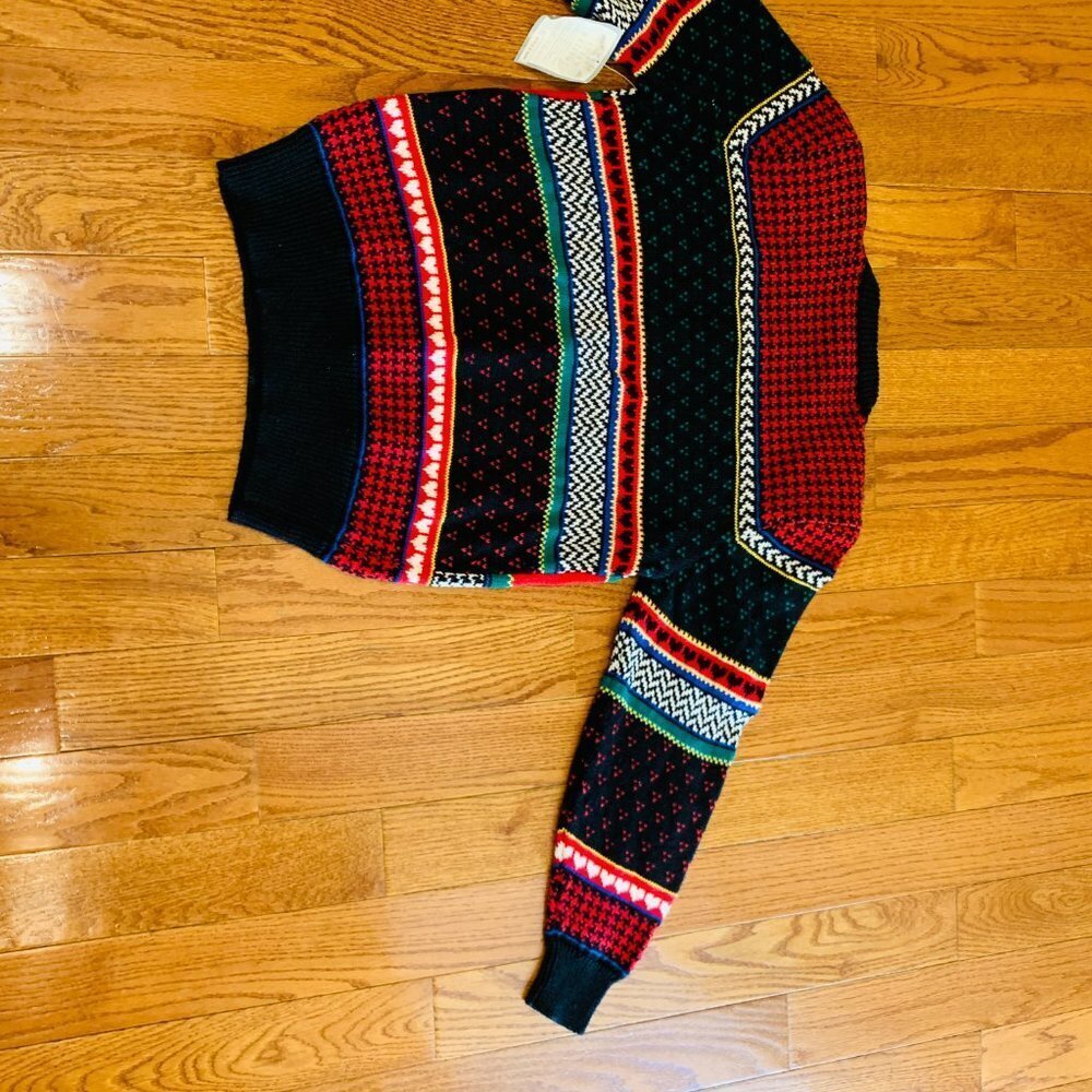 NWT Vintage Susan Bristol Knit Sweater Hand Embroidered 1992 - Picture 14 of 16